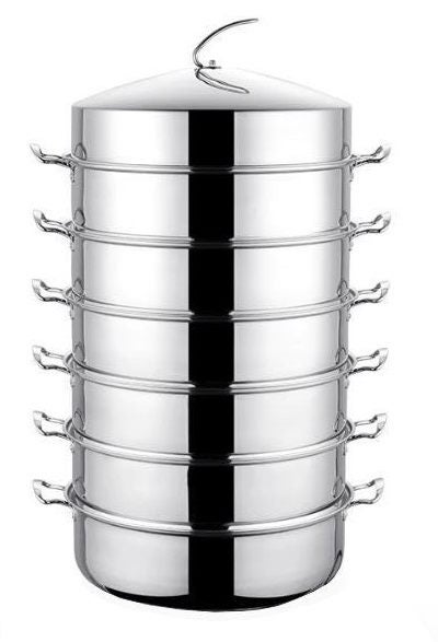 COOKWARE STEAMER 5 LAYER 36CM STAINLESS STEEL Carousel 1