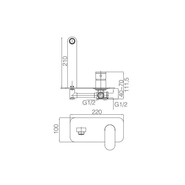 Basin/Bath mixer on sale Carousel 2