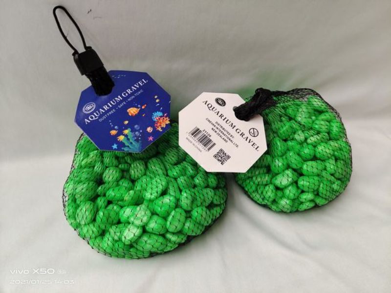 Aquarium Stones - Light Green 700g (12 Packs) Carousel 1