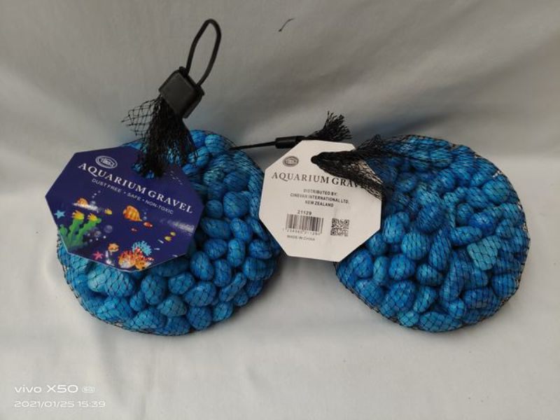Aquarium Stones - Light Blue 700g (12 Packs) Carousel 1