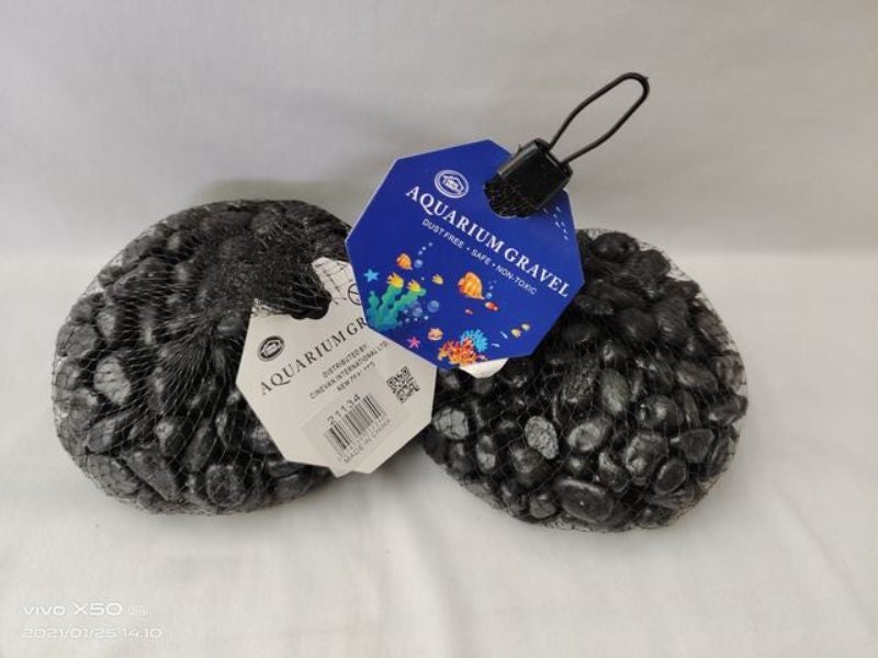 Aquarium Stones - Black 700g (12 Packs) Carousel 1