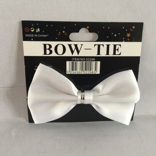 Party Bow Tie - White (Set of 12) Carousel 1