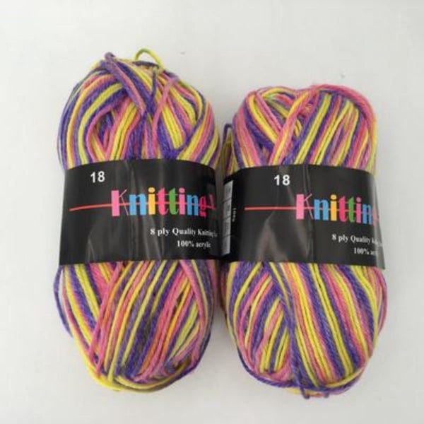 Knitting Yarn - Mix #18 100g (6pcs) Carousel 1