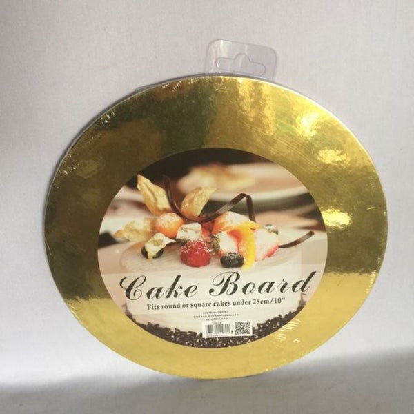 Cake Board - Round Gold 25cm (20pcs) Carousel 1