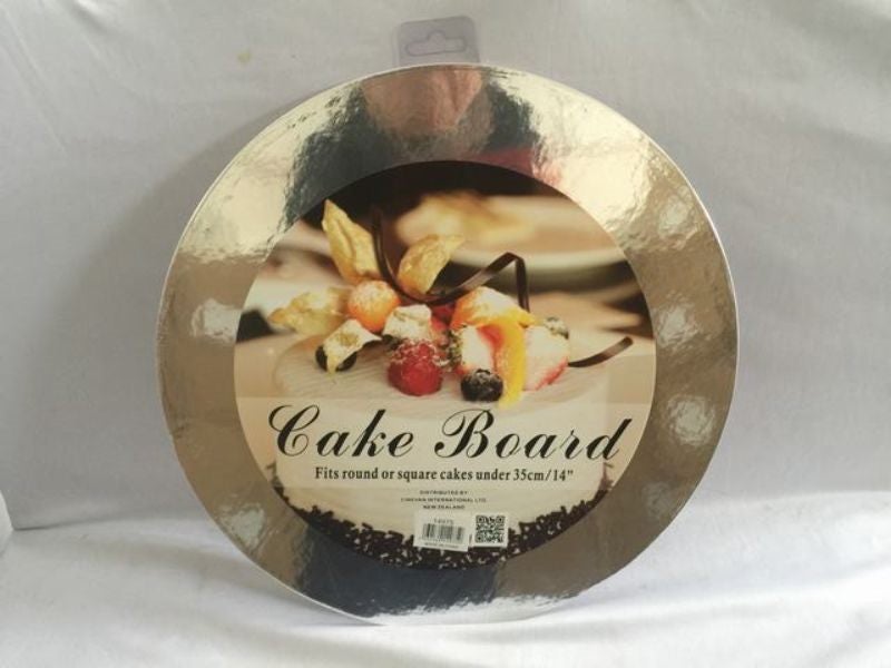 Cake Board - Round Silver 35cm (Set of 10) Carousel 1