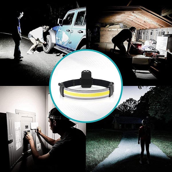 Striplight LED Headlamp 3 Modes for Outdoor Camping Car Repairing Fishing Carousel 6