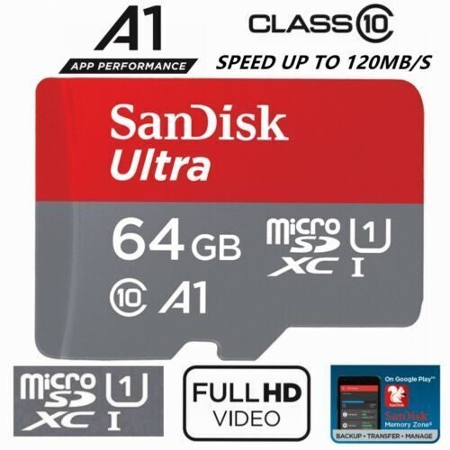 SanDisk Ultra 64GB Micro SD Card SDXC A1 UHS-I 120MB/s Phone TF SDSQUA4-064G Carousel 3
