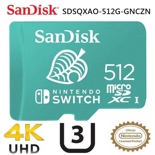 SanDisk 512GB Nintendo Licensed Micro SD Card SDXC UHS-I TF For Nintendo Switch Carousel 4
