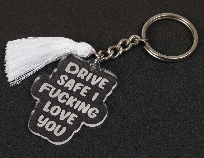Inkdotpot Key Chain For Friends Engraved Acrylic Key Holder Housewarming Carousel 2