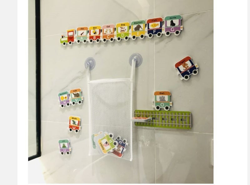 PTN Train Bath Stickers in The Tub Bath Toy Bath Activity DIY Sticker Puzzles Carousel 2