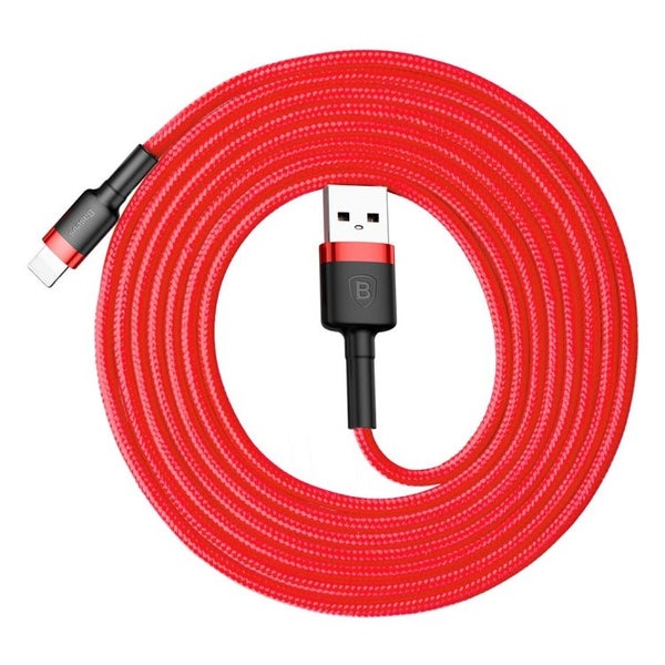 Baseus USB Cable For iPhone 13 12 11 X 8 7 6 6s Plus 5 5S SE iPad Charger 1M RED Carousel 13