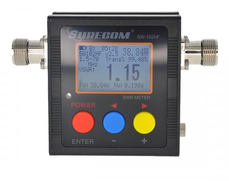 SURECOM SW-102HF Digital Power & SWR Meter 1.5 MHz to 70 MHz Carousel 2
