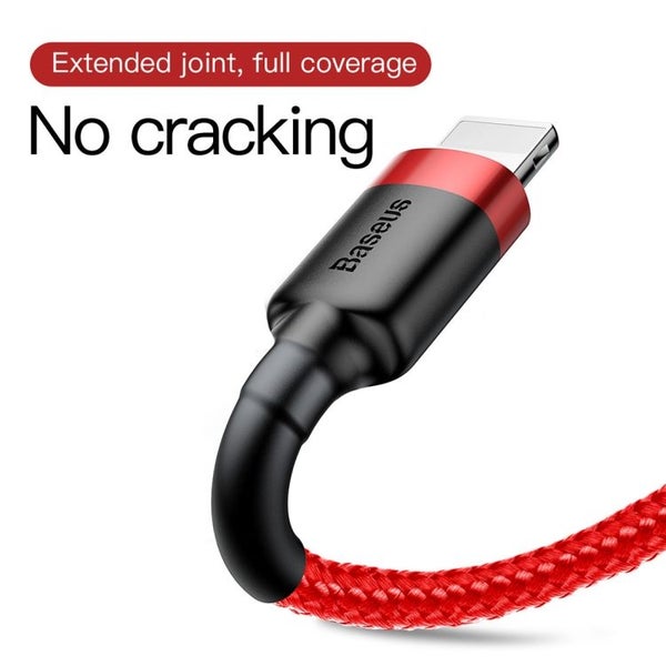 Baseus USB Cable For iPhone 13 12 11 X 8 7 6 6s Plus 5 5S SE iPad Charger 1M RED Carousel 14