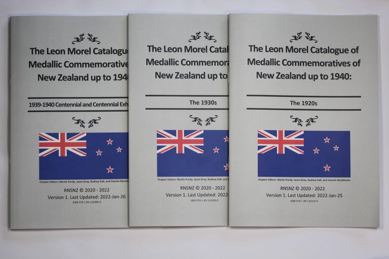 NEW! CATALOGUE OF NZ MEDALLIC COMMEMORATIVES – 3 VOLUMES Carousel 1