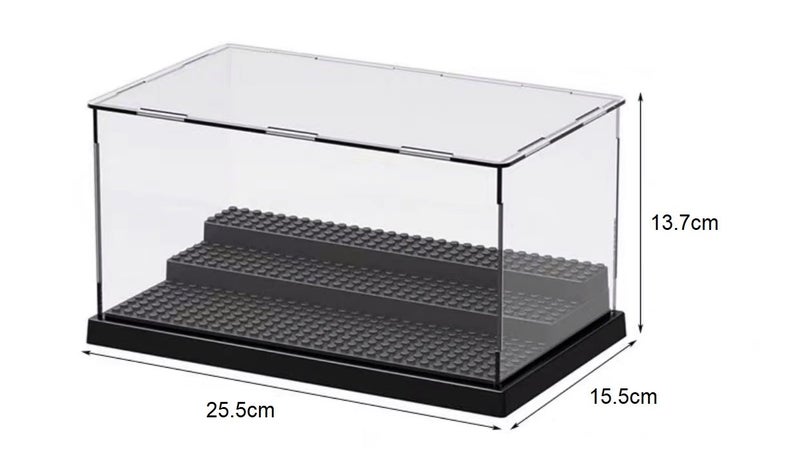 Lego Display Case 25.5 x 15.5 x 13.7CM Black / Lego Display Box / Lego Container Carousel 1