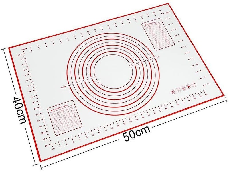 Baking Mat 50cm x 40cm Silicone / Pastry Mat / Dough Mat Carousel 2