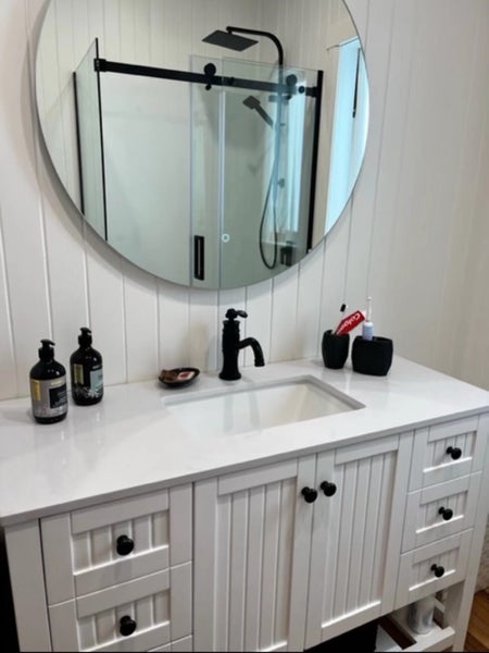 Solid Wood Vanity Hampton Insert Basin1200wx500dx880h $1790 Handcraft Carousel 2