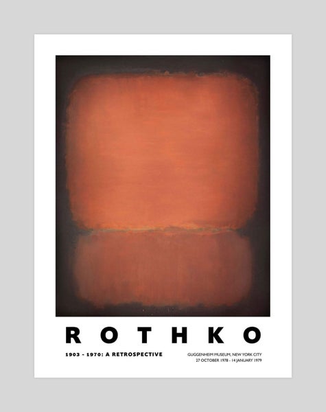 Rothko Guggenheim NYC 1978 No.10 by Mark Rothko Art Print Carousel 1