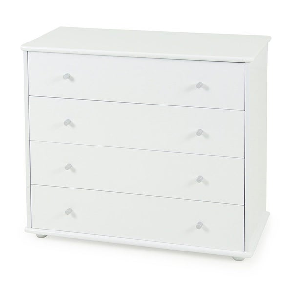 Carnival 4 Drawer Lowboy White Carousel 1