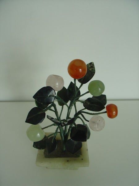 Chinese Hardstone Small Fruit Tree In Stone Planter Carousel 3