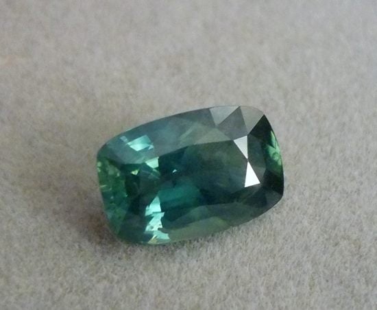 2.09CT EXCELLENT HUGE 100% NATURAL CUSHION TEAL BLUE SAPPHIRE Carousel 2
