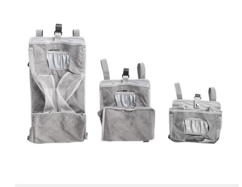 Baby Crib Cot Bed Storage Hanging Pocket Diaper Nappy Clothes Organizer Carousel 2