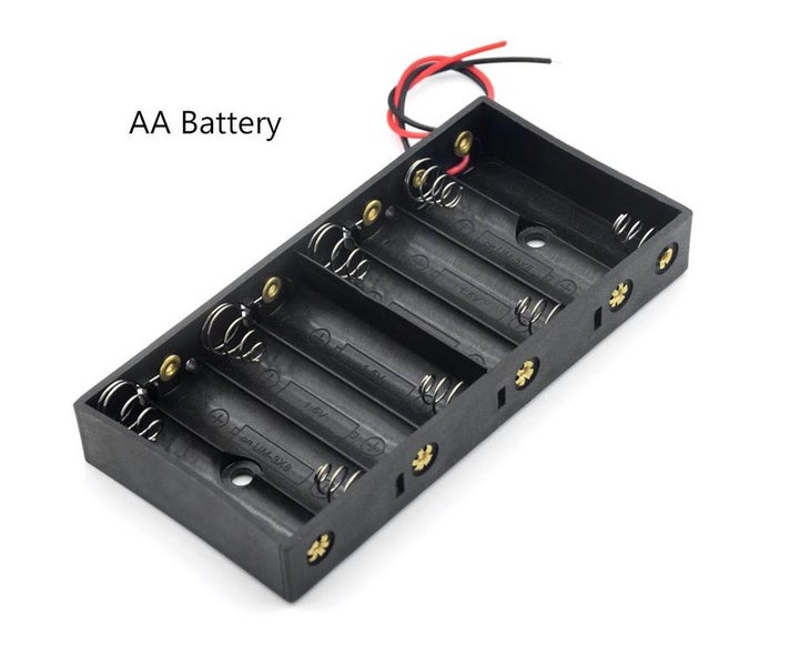 Battery Holder 8x AA / 8 Slot / Battery Storage Box / Battery Case Carousel 1