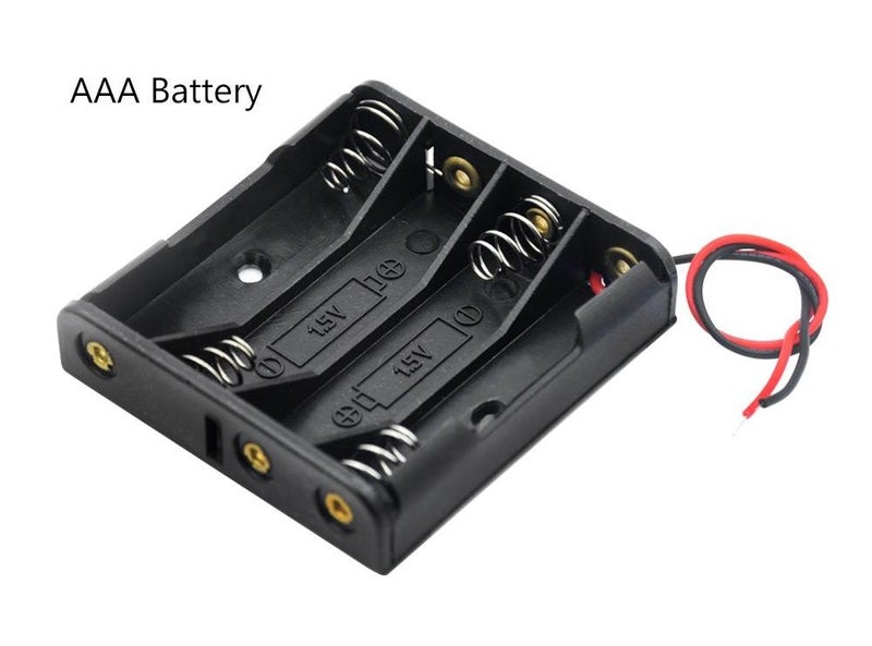 Battery Holder 4x AAA / 4 Slot / Battery Storage Box / Battery Case Carousel 1