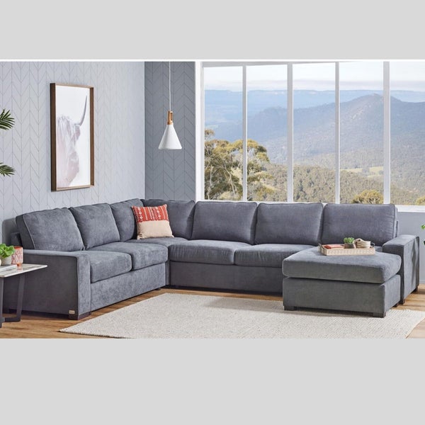 BRONSON 6 SEATER MODULAR LOUNGE SUITE | WITH SOFA BED Carousel 2