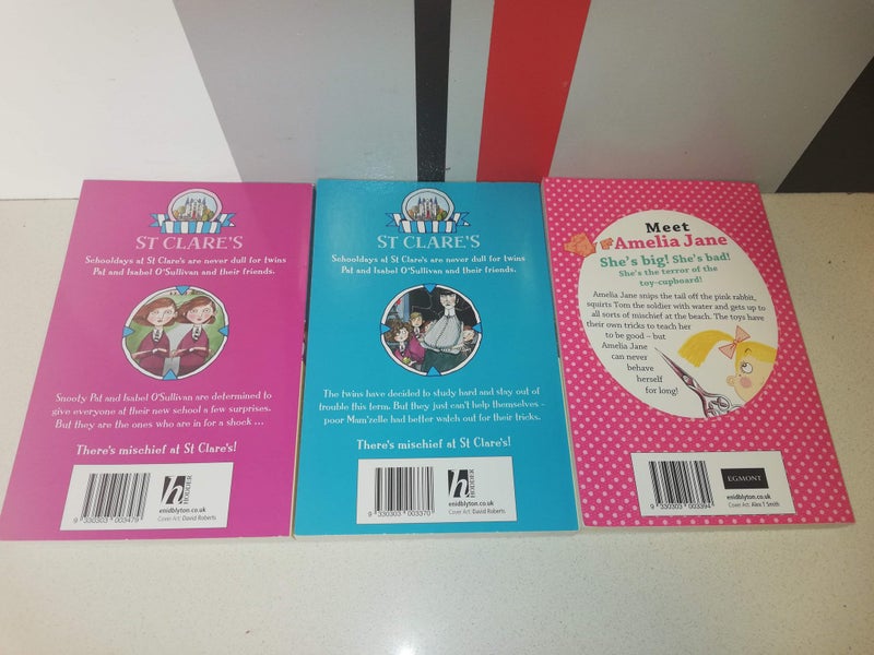 ENID BLYTON - AMELIA JANE & 2X ST CLARE'S = PAPER BACK BOOKS - IN NEW CONDITION Carousel 2