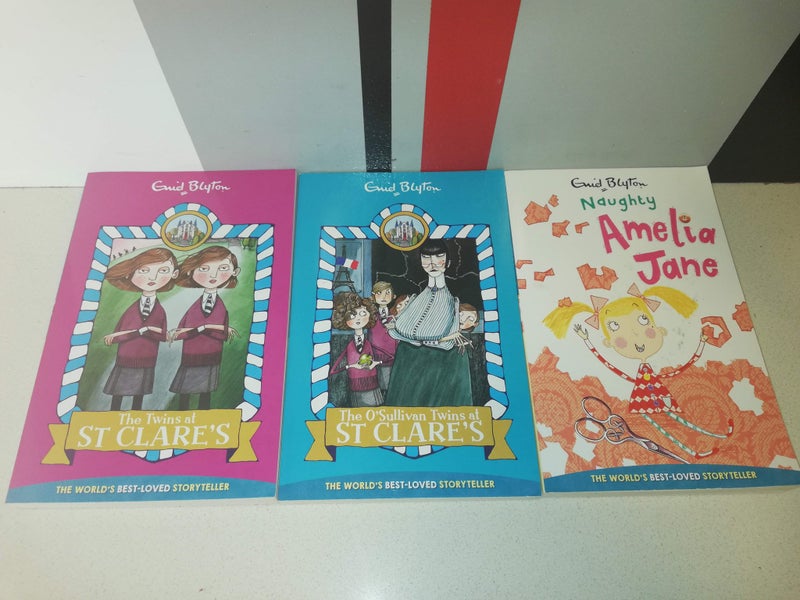 ENID BLYTON - AMELIA JANE & 2X ST CLARE'S = PAPER BACK BOOKS - IN NEW CONDITION Carousel 1