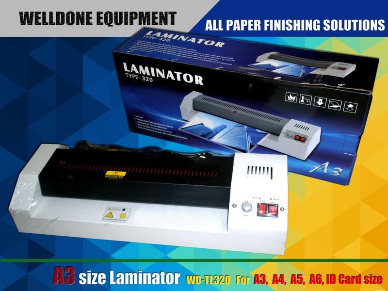 Laminator - A3/A4 Size - Heavy Duty Metal Structure- New version Carousel 1