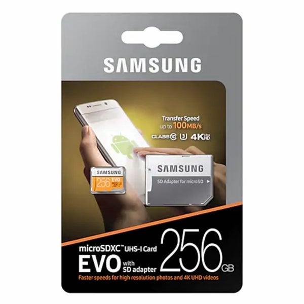 Samsung Evo 256GB Micro SD Card SDXC UHS-I 100MB/s Mobile Phone TF Memory Card Carousel 2