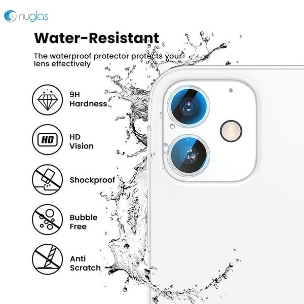 Screen Protector Nuglas Clear Tempered Glass For iPhone 13/13 mini Camera lens Carousel 1