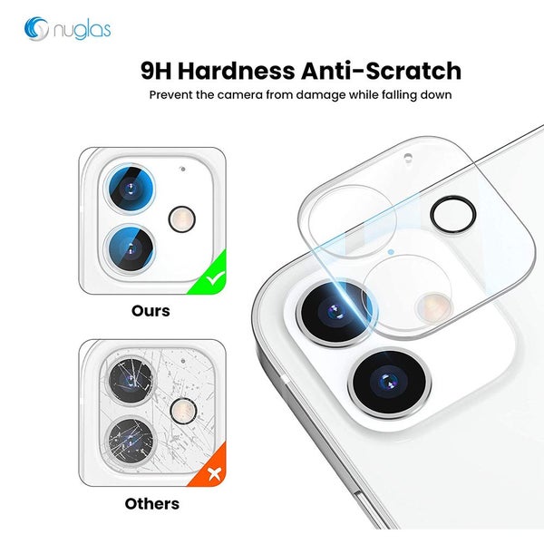 Screen Protector Nuglas Clear Tempered Glass For iPhone 13/13 mini Camera lens Carousel 2