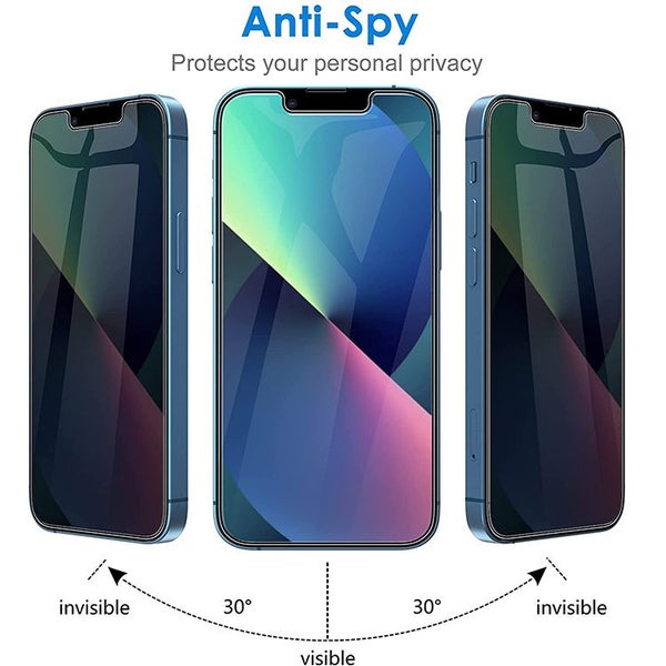 Screen Protector Nuglas Flat Clear Privacy Tempered Glass For iPhone 13 Mini Carousel 1