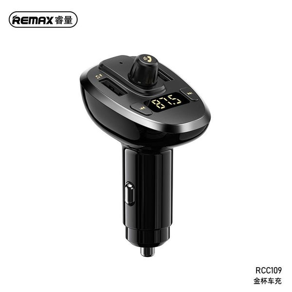 Car Charger REMAX MutiFuntional Kimbay Series 15W RCC109 Support U Disk TF Card Carousel 3