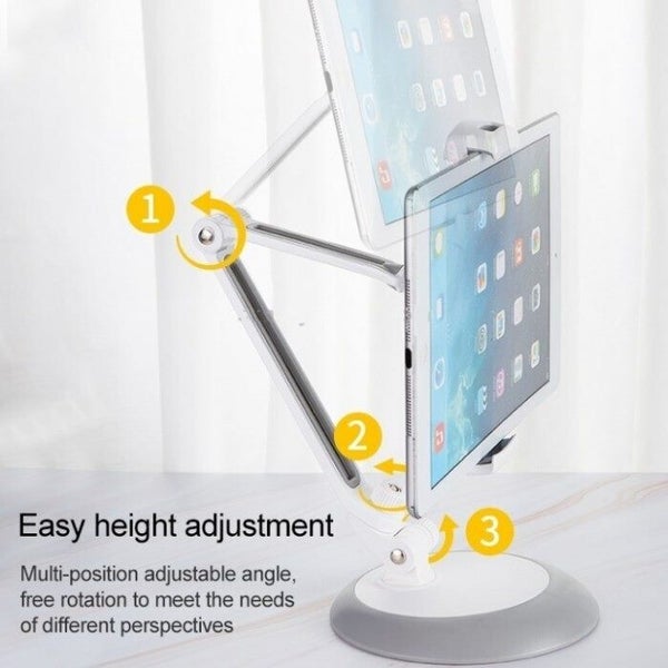 Desktop Holder REMAX Foldable 360 Rotating RM-C53 For Tablet Phone White Carousel 6