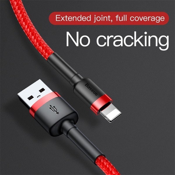 Phone Cable Baseus cafule Fast Charging USB to Lightning iphone 1.5A 2M Red Carousel 1