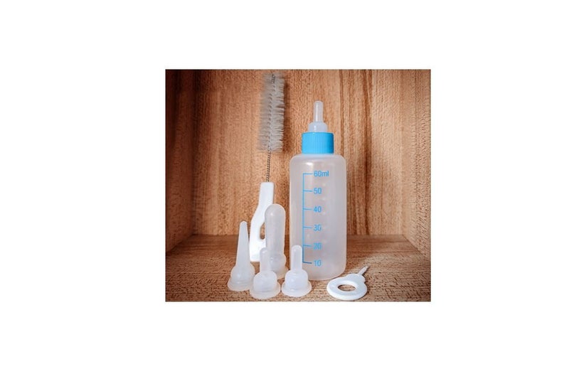 PTN 60ml Pet Nursing Bottle Kits Feeding Nipple Newborn Kittens Puppies Rabbits Carousel 2