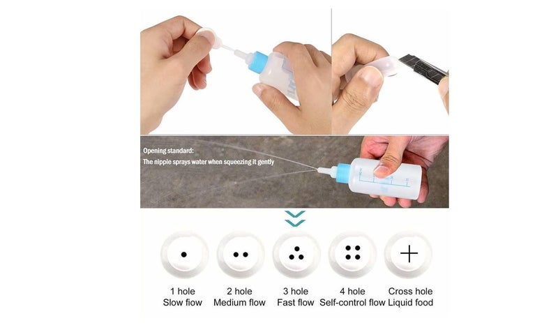 PTN 60ml Pet Nursing Bottle Kits Feeding Nipple Newborn Kittens Puppies Rabbits Carousel 3