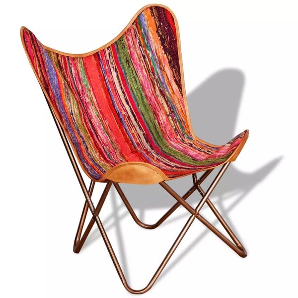 Butterfly Chair Chindi Fabric - Multicolour Carousel 1