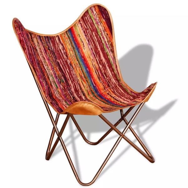 Butterfly Chair Chindi Fabric - Multicolour Carousel 2