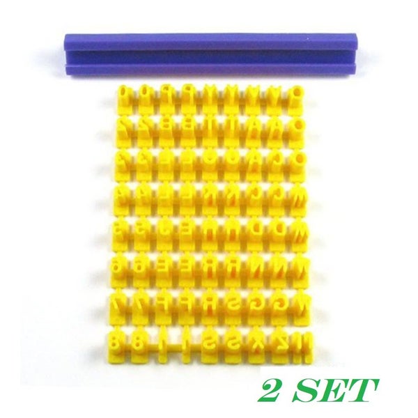 Alphabet Letter Number Biscuit Cookie Baking Mold DIY 74pcs ( 2 Sets ) Carousel 1