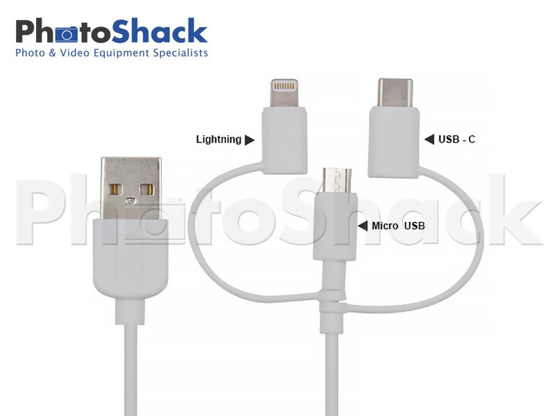 3 in 1 Cable USB C, Micro, Lightning Carousel 1