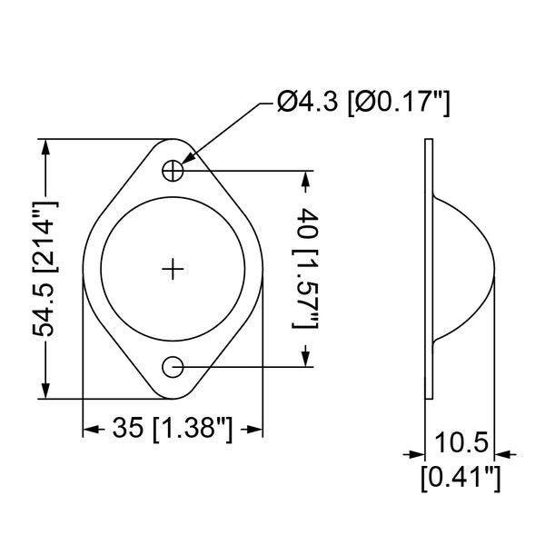 Penn Elcom - 3005 - 2 Hole Male Foot. Carousel 2