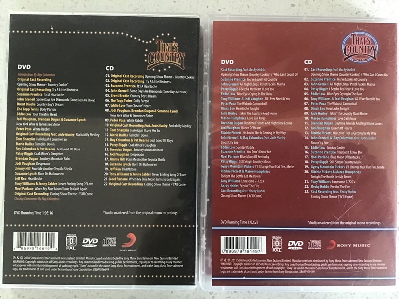 THATS COUNTRY AND THATS COUNTRY ENCORE ( EACH HAS CD AND DVD ) Carousel 2
