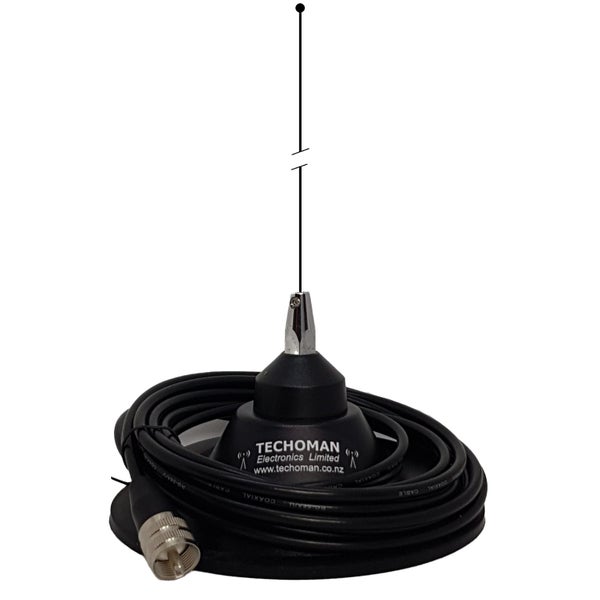 VHF / UHF Tuneable Antenna with 150mm Magnetic Antenna Mount and Cable Carousel 1
