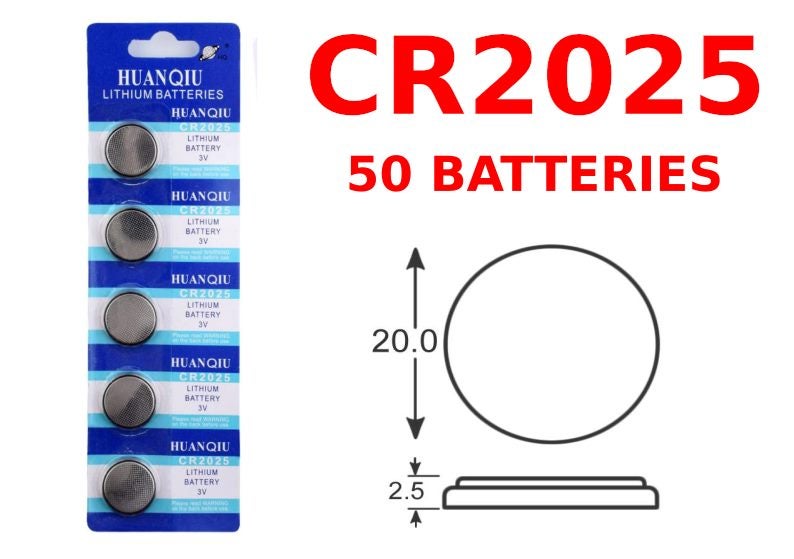 CR2025 Battery - 50 Batteries Carousel 1