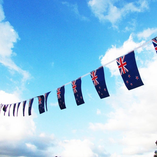 NZ Flag Bunting 4.5M 15 Flags / Flag of New Zealand 15 Mini Flags / Row Flags64194055926659111